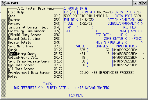 7501menu